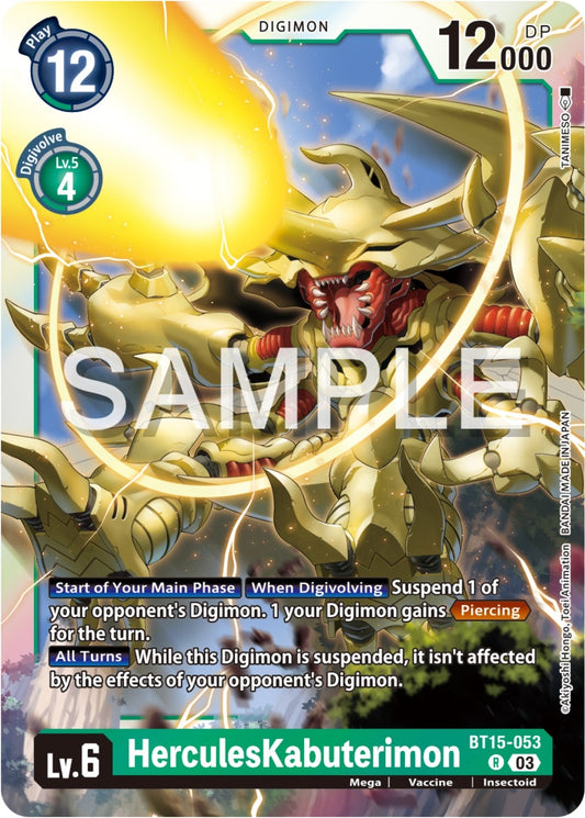 Image for HerculesKabuterimon (BT15-053 R) (Exceed Apocalypse) - Digimon Card Game