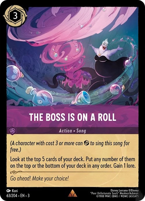 Image for The Boss is on a Roll (63/204) (Into the Inklands) - Disney Lorcana