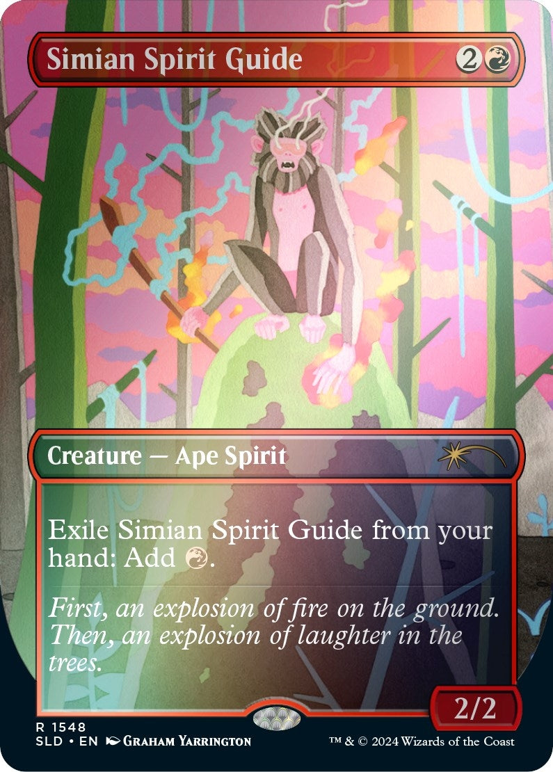 Image for Simian Spirit Guide (Rainbow Foil) (1548) (Secret Lair Drop Series) - Magic: The Gathering