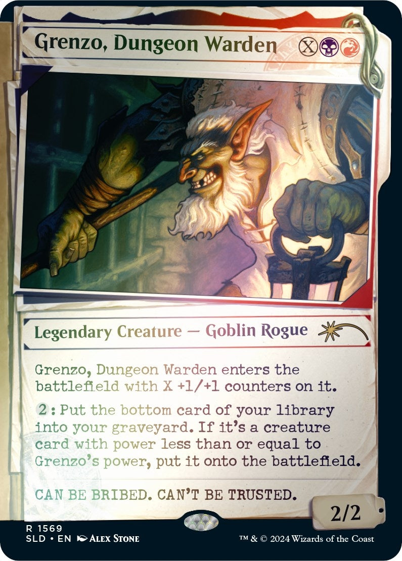 Image for Grenzo, Dungeon Warden (Rainbow Foil) (1569) (Secret Lair Drop Series) - Magic: The Gathering