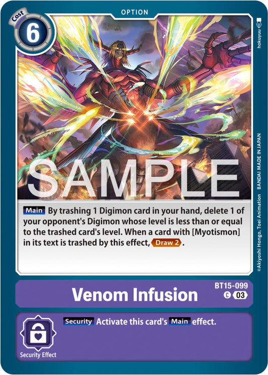 Image for Venom Infusion (BT15-099 C) (Exceed Apocalypse) - Digimon Card Game