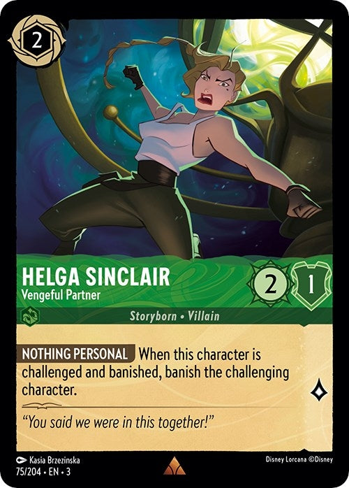 Image for Helga Sinclair - Vengeful Partner (75/204) (Into the Inklands) - Disney Lorcana