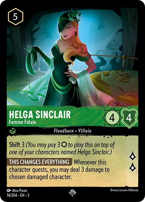 Image for Helga Sinclair - Femme Fatale (74/204) (Into the Inklands) - Disney Lorcana