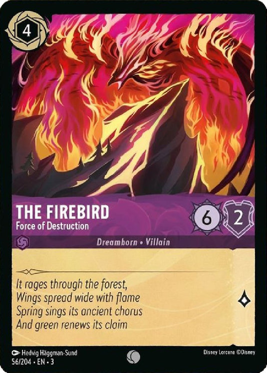Image for The Firebird - Force of Destruction (56/204) (Into the Inklands) - Disney Lorcana