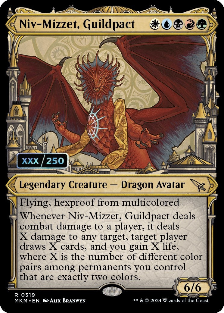 Image for Niv-Mizzet, Guildpact (Serial Numbered) (319) (Murders at Karlov Manor) - Magic: The Gathering