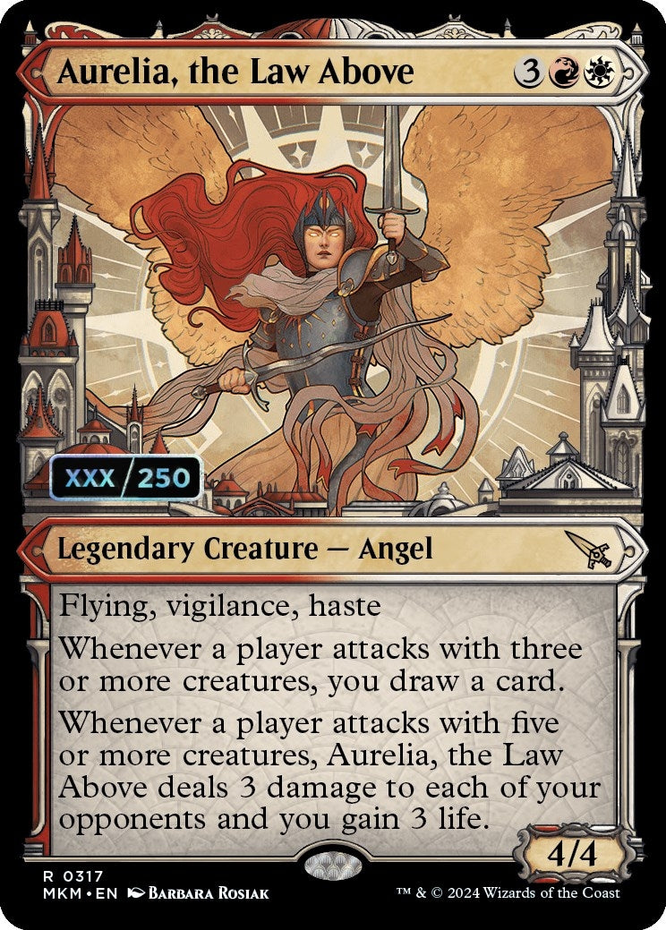 Image for Aurelia, the Law Above (Serial Numbered) (317) (Murders at Karlov Manor) - Magic: The Gathering