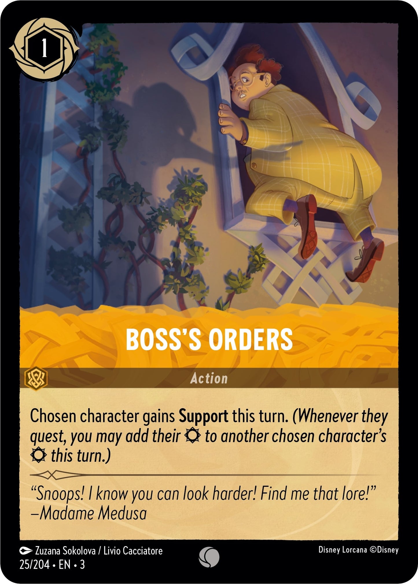 Image for Boss's Orders (25/204) (Into the Inklands) - Disney Lorcana