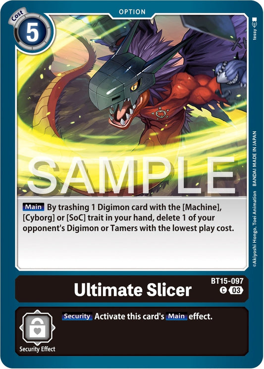 Image for Ultimate Slicer (BT15-097 C) (Exceed Apocalypse) - Digimon Card Game