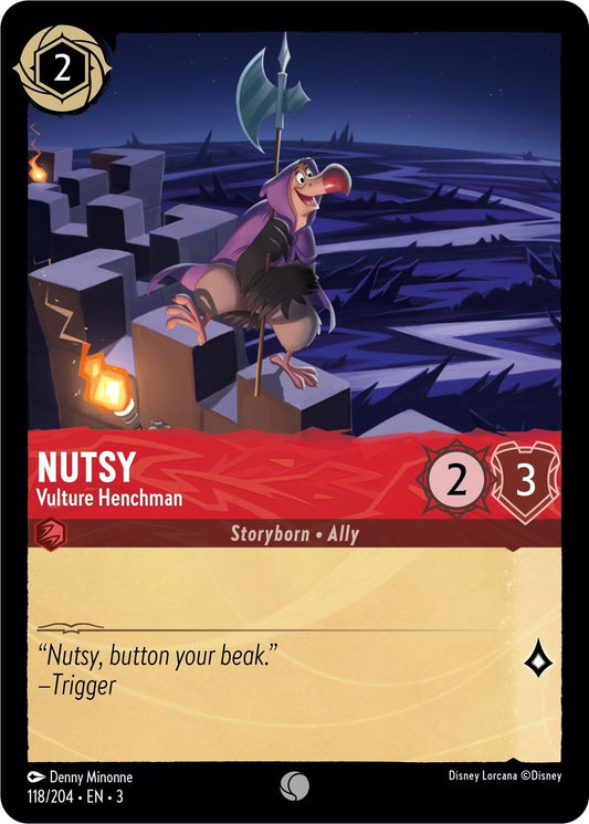Image for Nutsy - Vulture Henchman (118/204) (Into the Inklands) - Disney Lorcana