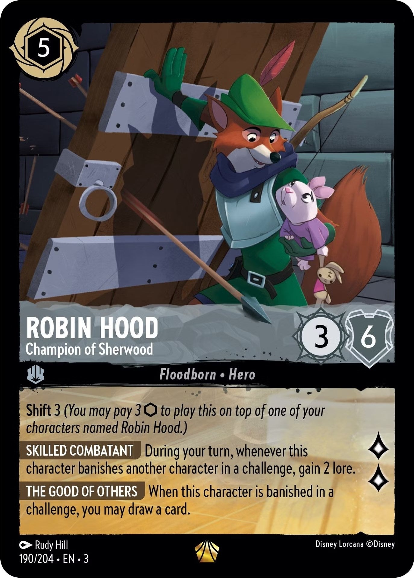 Image for Robin Hood - Champion of Sherwood (190/204) (Into the Inklands) - Disney Lorcana