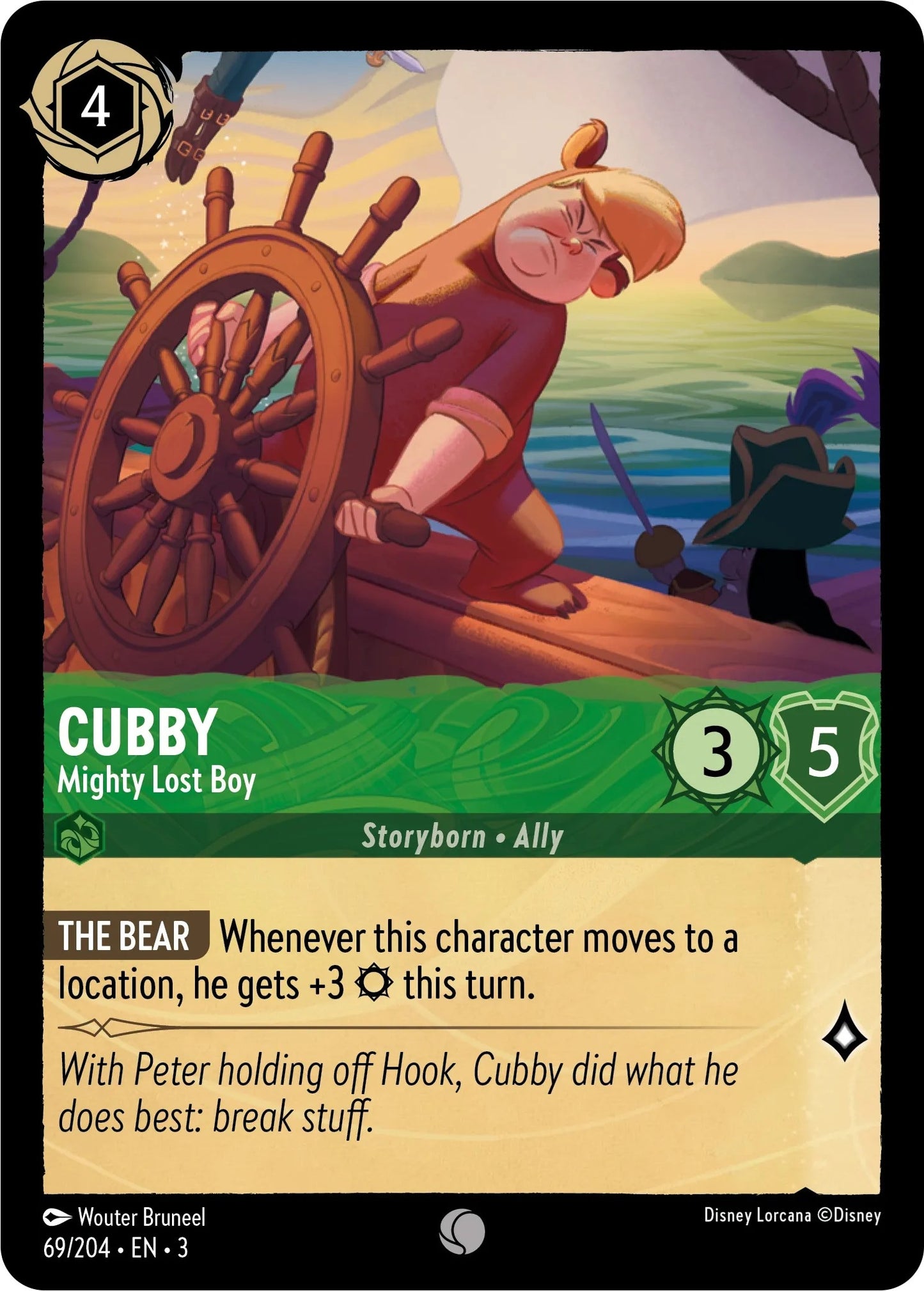 Image for Cubby - Mighty Lost Boy (69/204) (Into the Inklands) - Disney Lorcana