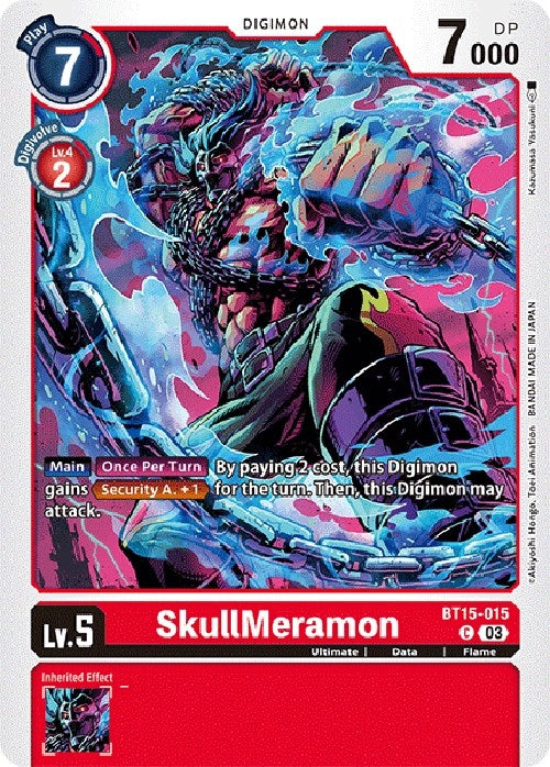 Image for SkullMeramon (BT15-015 C) (Exceed Apocalypse) - Digimon Card Game