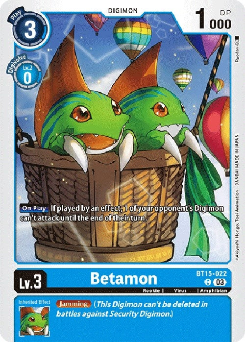 Image for Betamon (BT15-022 C) (Exceed Apocalypse) - Digimon Card Game