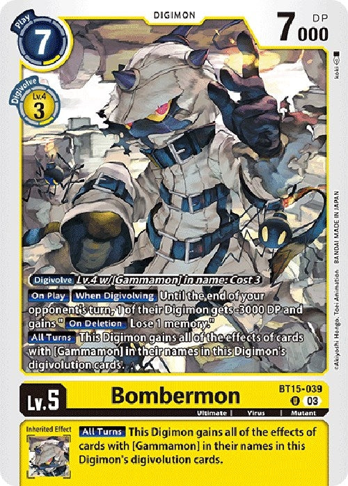 Image for Bombermon (BT15-039 U) (Exceed Apocalypse) - Digimon Card Game