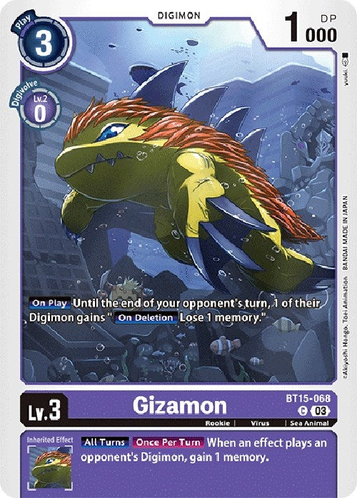 Image for Gizamon (BT15-068 C) (Exceed Apocalypse) - Digimon Card Game