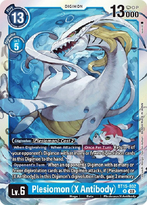 Image for Plesiomon (X Antibody) (BT15-032 R) (Exceed Apocalypse) - Digimon Card Game