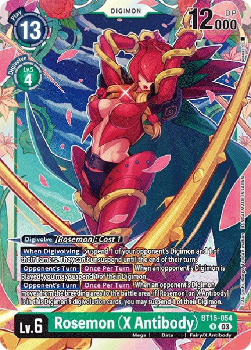 Image for Rosemon (X Antibody) (BT15-054 R) (Exceed Apocalypse) - Digimon Card Game