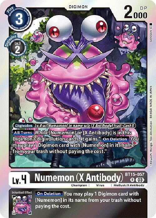 Image for Numemon (X Antibody) (BT15-057 R) (Exceed Apocalypse) - Digimon Card Game