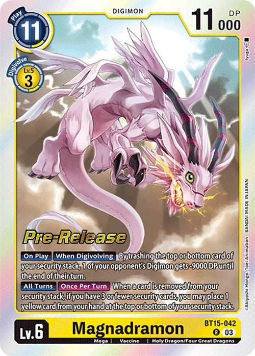 Image for Magnadramon (BT15-042 R) (Exceed Apocalypse Pre-Release Cards) - Digimon Card Game