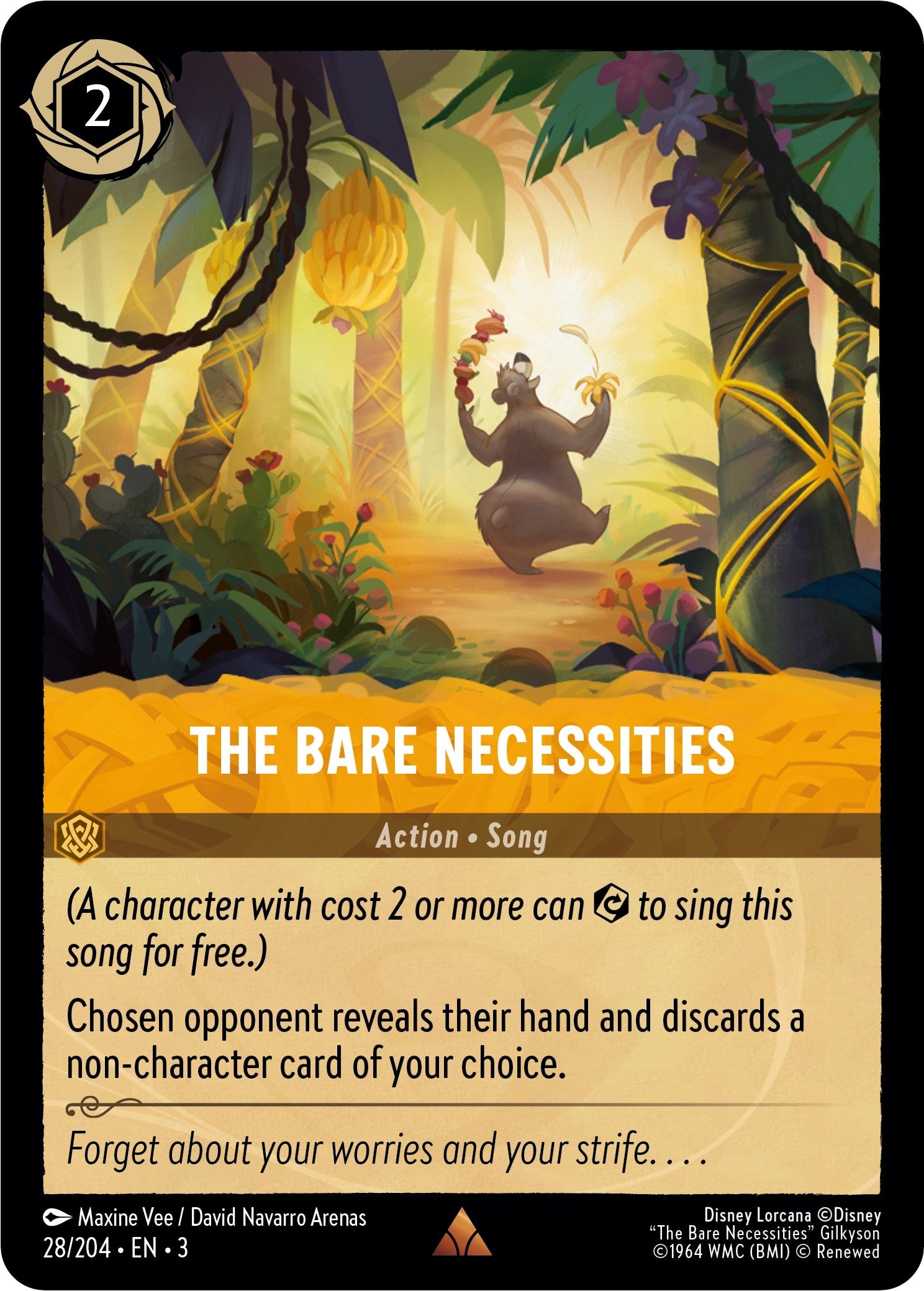Image for The Bare Necessities (28/204) (Into the Inklands) - Disney Lorcana