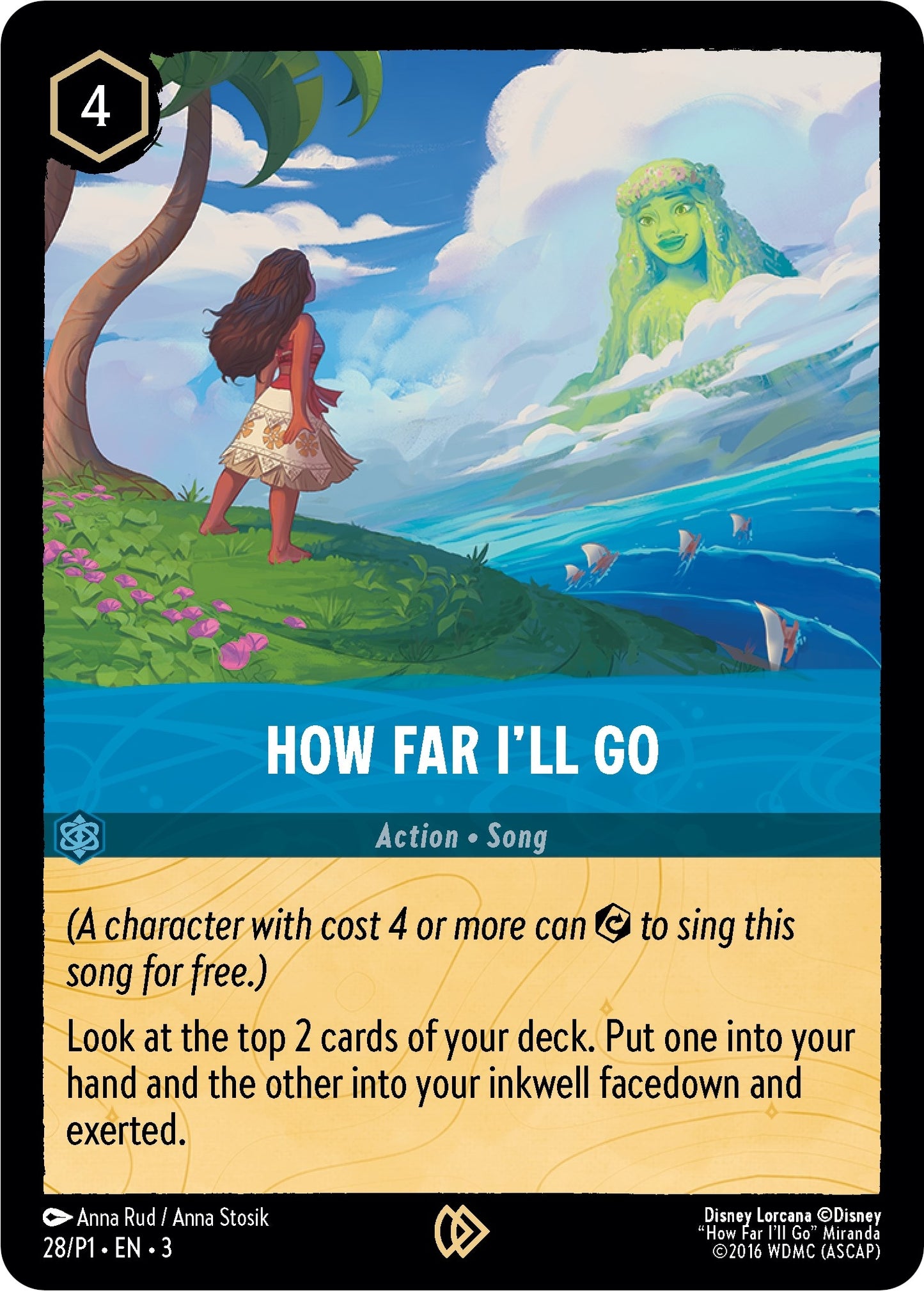 Image for How Far I'll Go (28) (Disney Lorcana Promo Cards) - Disney Lorcana