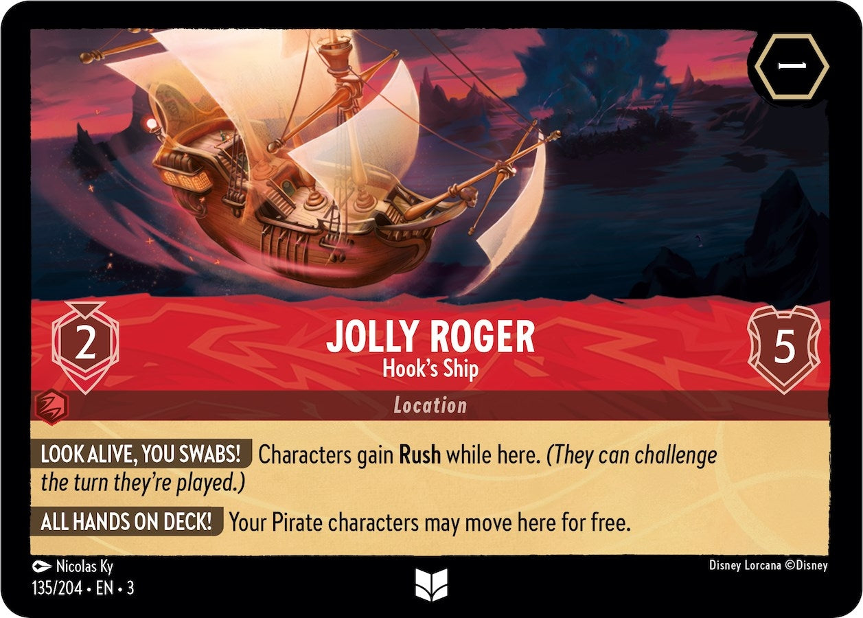 Image for Jolly Roger - Hook's Ship (135/204) (Into the Inklands) - Disney Lorcana