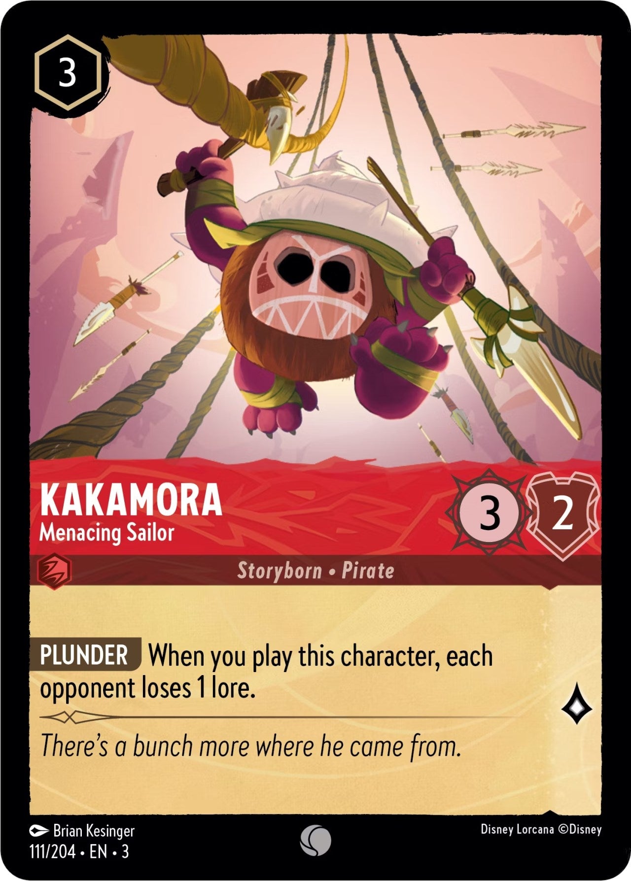 Image for Kakamora - Menacing Sailor (111/204) (Into the Inklands) - Disney Lorcana