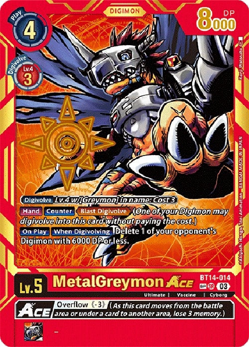 Image for MetalGreymon ACE (Special Rare) (BT14-014 SP) (Exceed Apocalypse) - Digimon Card Game