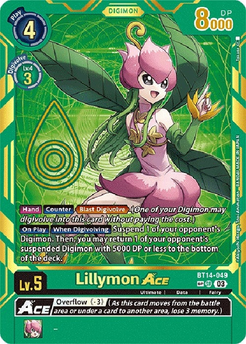 Image for Lillymon ACE (Special Rare) (BT14-049 SP) (Exceed Apocalypse) - Digimon Card Game