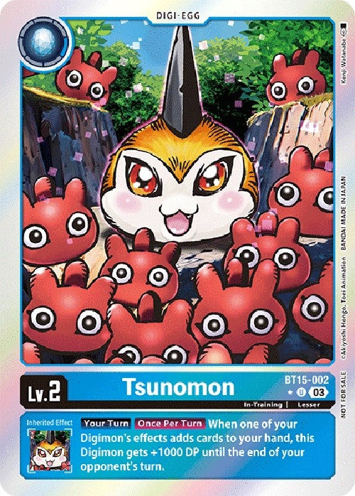 Image for Tsunomon (Exceed Apocalypse Box Promotion Pack) (BT15-002 U) (Exceed Apocalypse) - Digimon Card Game