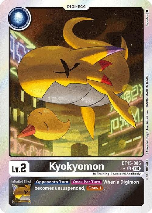 Image for Kyokyomon (Exceed Apocalypse Box Promotion Pack) (BT15-005 U) (Exceed Apocalypse) - Digimon Card Game