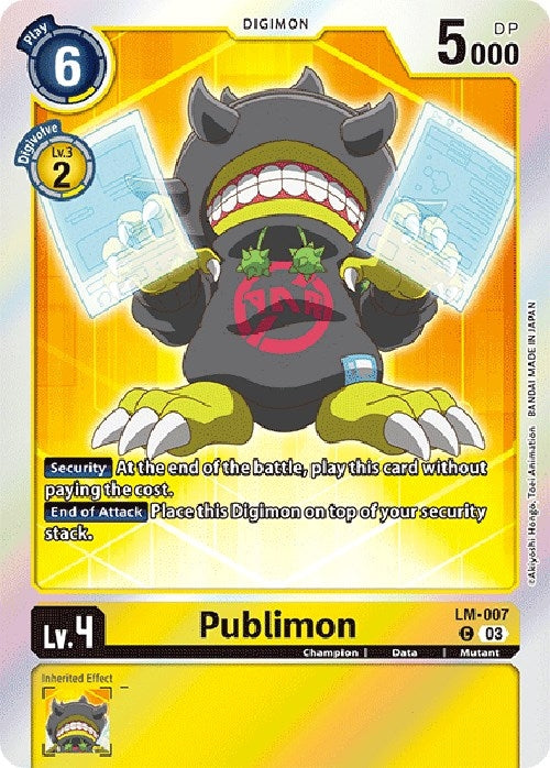 Image for Publimon (English Exclusive) (LM-007 C) (Exceed Apocalypse) - Digimon Card Game