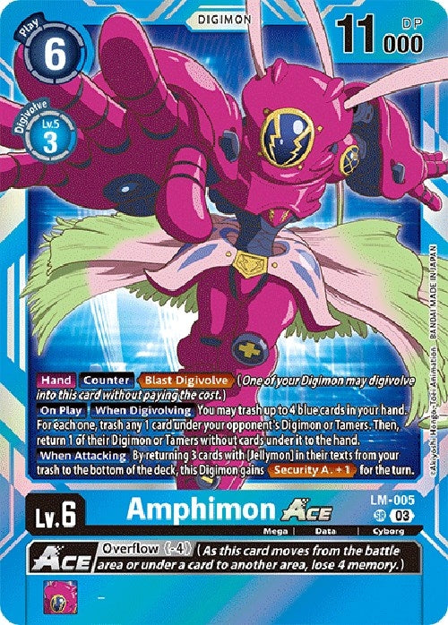 Image for Amphimon ACE (English Exclusive) (LM-005 SR) (Exceed Apocalypse) - Digimon Card Game