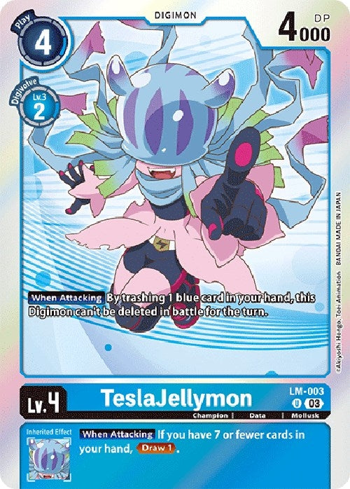 Image for TeslaJellymon (English Exclusive) (LM-003 U) (Exceed Apocalypse) - Digimon Card Game