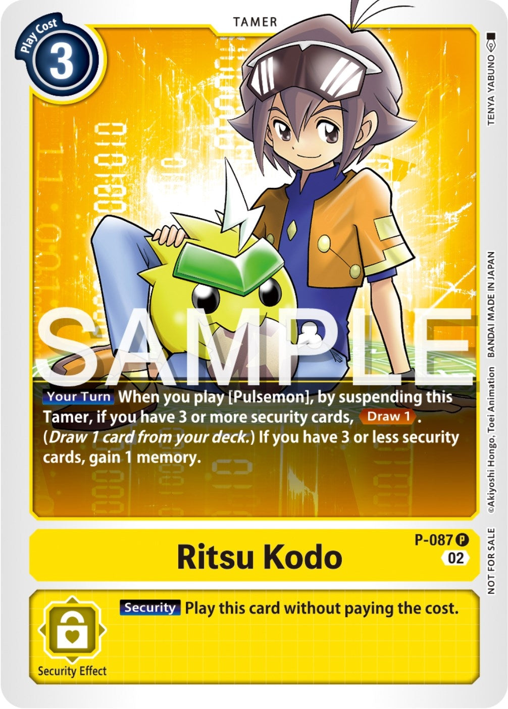 Image for Ritsu Kodo - P-087 (Exceed Apocalypse Pre-Release) (P-087 P) (Digimon Promotion Cards) - Digimon Card Game