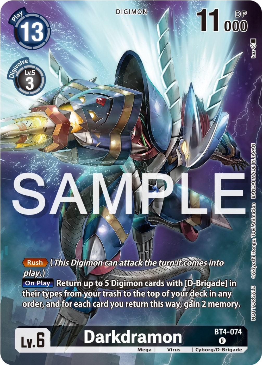 Image for Darkdramon (Official Tournament Pack Vol.12) (BT4-074 R) (Great Legend) - Digimon Card Game