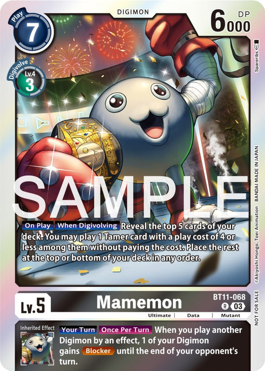 Image for Mamemon (Official Tournament Pack Vol.12) (BT11-068 R) (Dimensional Phase) - Digimon Card Game