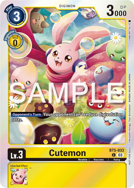 Image for Cutemon (Winner Pack -Exceed Apocalypse-) (BT5-033 C) (Battle of Omni) - Digimon Card Game