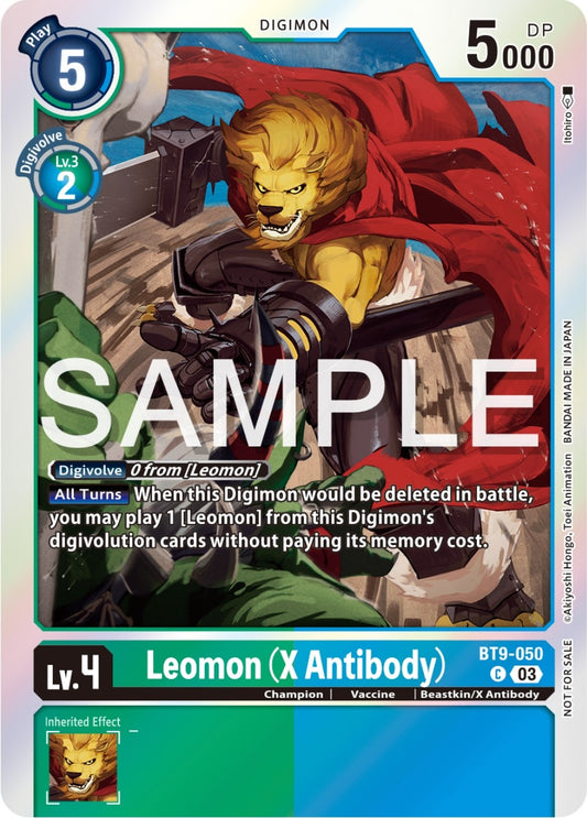 Image for Leomon (X Antibody) (Winner Pack -Exceed Apocalypse-) (BT9-050 C) (X Record) - Digimon Card Game