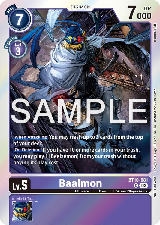 Image for Baalmon (Winner Pack -Exceed Apocalypse-) (BT10-081 C) (Xros Encounter) - Digimon Card Game