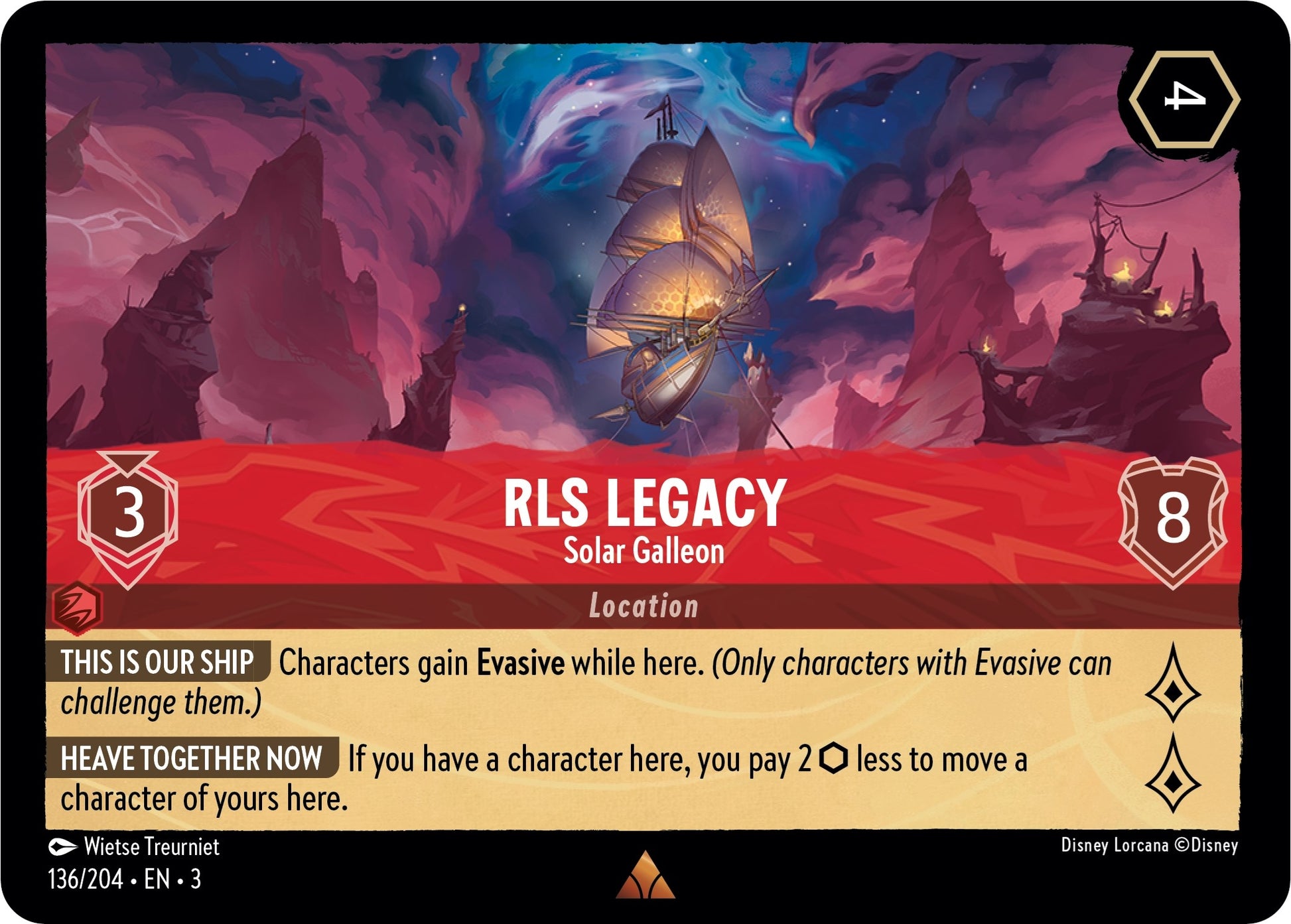 Image for RLS Legacy - Solar Galleon (136/204) (Into the Inklands) - Disney Lorcana