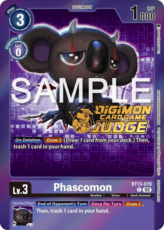 Image for Phascomon (Judge Pack 5) (BT13-078 C) (Versus Royal Knights) - Digimon Card Game