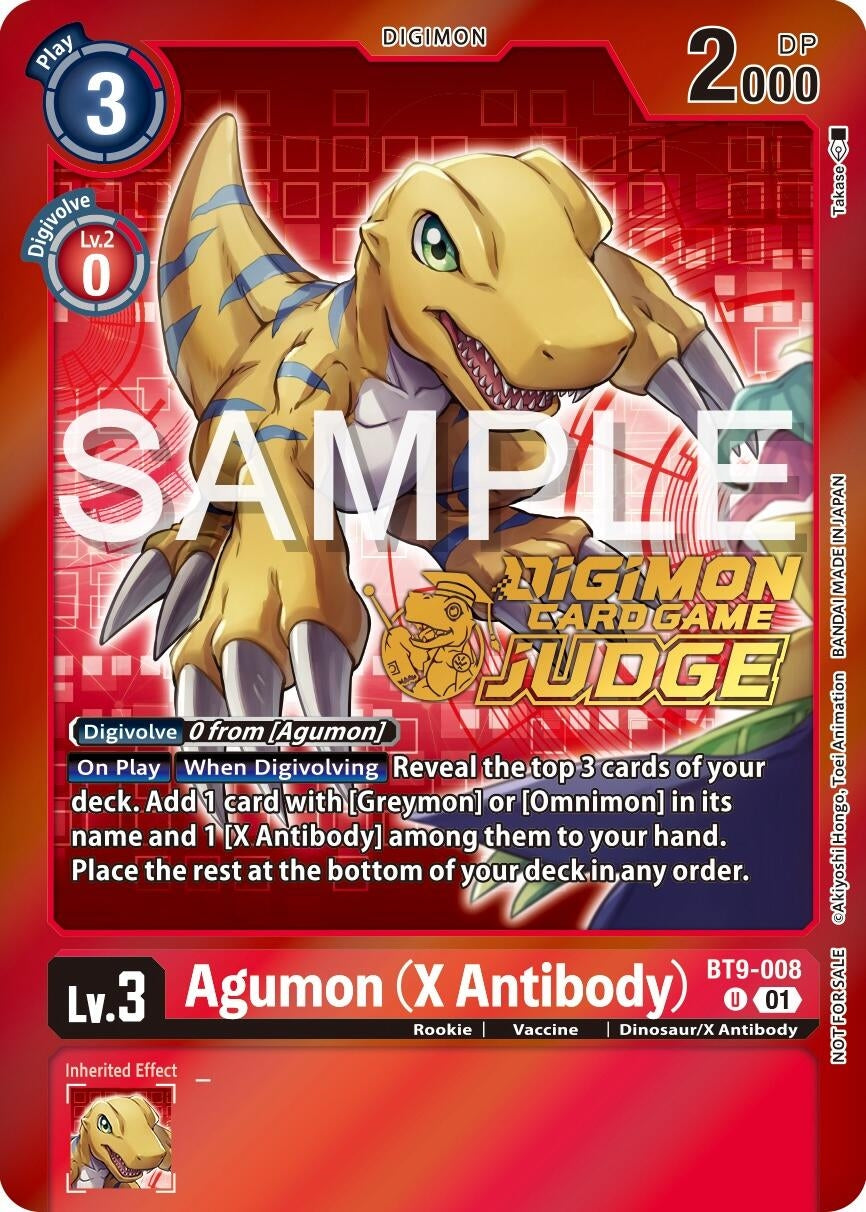 Image for Agumon (X Antibody) (Judge Pack 5) (BT9-008 U) (X Record) - Digimon Card Game