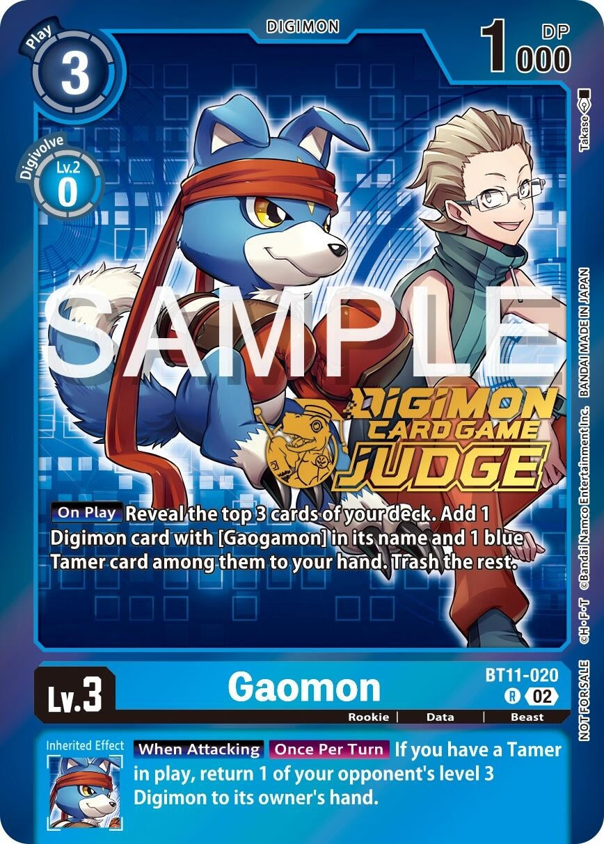 Image for Gaomon (Judge Pack 5) (BT11-020 R) (Dimensional Phase) - Digimon Card Game