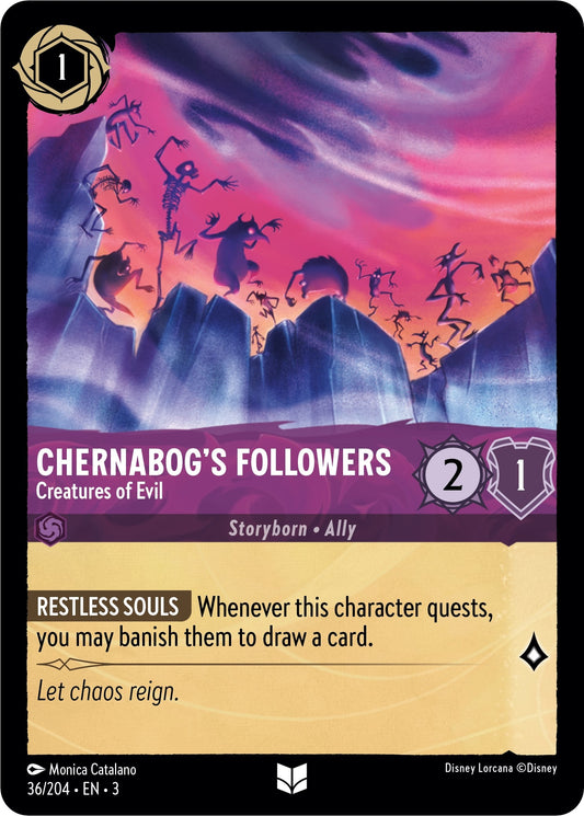 Image for Chernabog's Followers - Creatures of Evil (36/204) (Into the Inklands) - Disney Lorcana