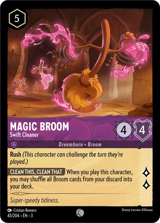 Image for Magic Broom - Swift Cleaner (45/204) (Into the Inklands) - Disney Lorcana
