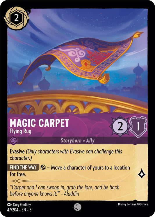 Image for Magic Carpet - Flying Rug (47/204) (Into the Inklands) - Disney Lorcana