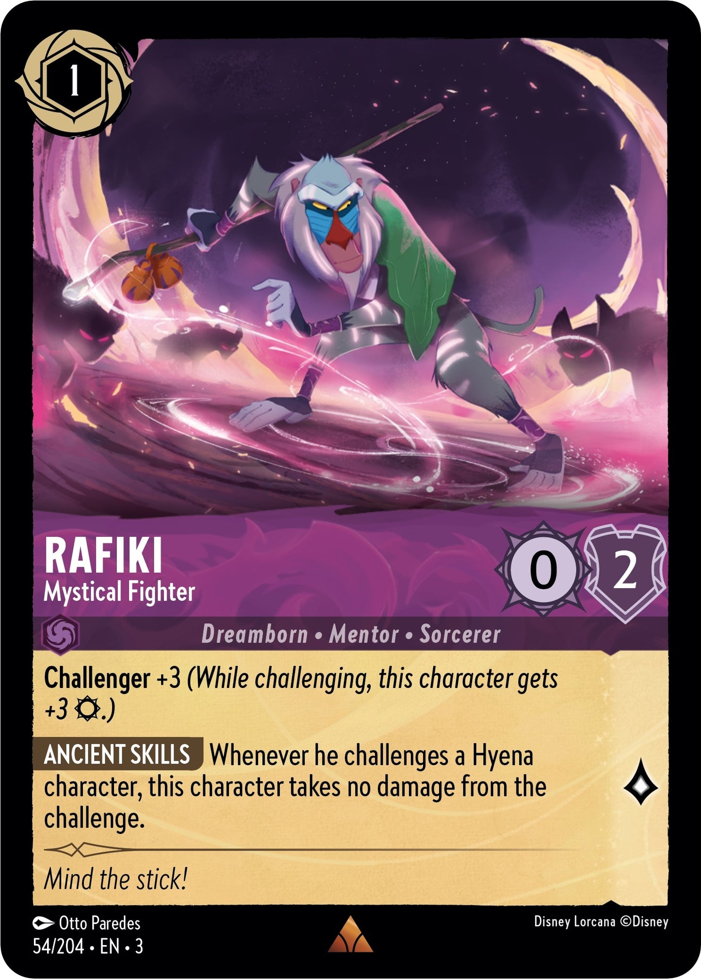 Image for Rafiki - Mystical Fighter (54/204) (Into the Inklands) - Disney Lorcana