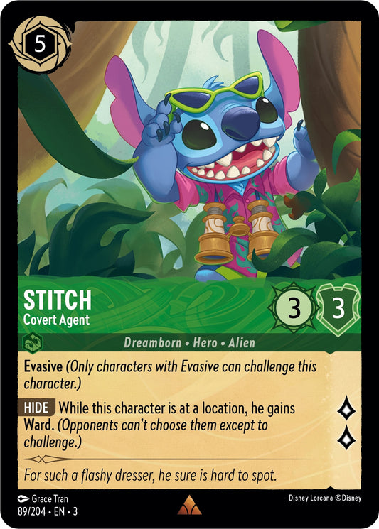 Image for Stitch - Covert Agent (89/204) (Into the Inklands) - Disney Lorcana