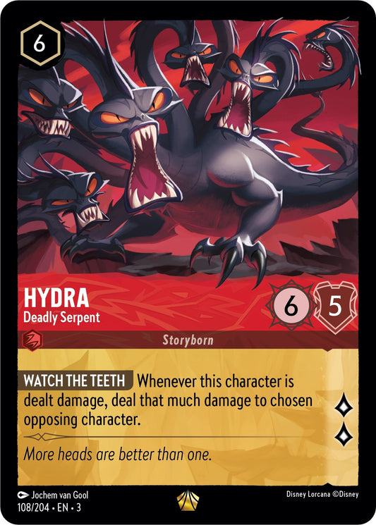 Image for Hydra - Deadly Serpent (108/204) (Into the Inklands) - Disney Lorcana